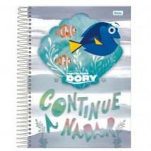 Caderno Universitário Procurando Dory 15 Matérias 300 Folhas Capa Dura Com Espiral Volta Ás Aulas Foroni