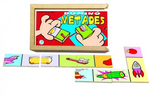 Dominó Metades mdf c/28 pçs