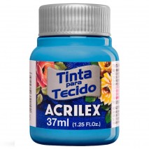 TINTA ACRILEX PARA TECIDO FOSCA 544 AZUL CELESTE 37 ML