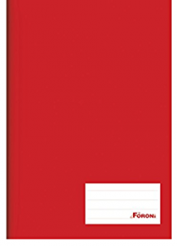 CADERNO BROCHURA CAPA DURA 1/4 48 FOLHAS - FORRINI - VERMELHO