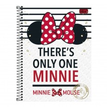 Caderno Espiral Capa Dura Universitário 16 Matérias 320 folhas Minnie There´s Only One Tilibra