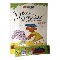 Boas Maneiras Para Colorir - Kit Livro + Lápis De Cor (escolinha Todolivro)