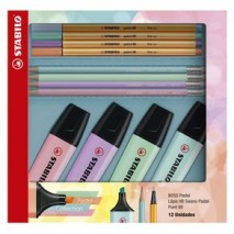 Kit Pastel Collection Point88/Boss/Swano com 12 Unidades Stabilo