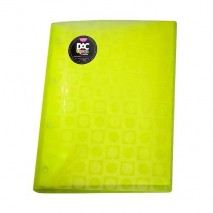 Pasta Catalogo A4 Dac Bubble 10 plasticos Amarelo Neon 908