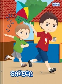 CADERNO BROCHURA CAPA DURA 1/4 SAPECA MASCULINO 48 FOLHAS