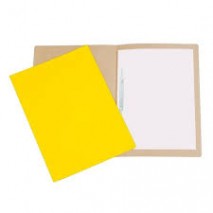 Pasta Em Cartão Duplex Com Grampo Plástico Polycart Amarelo