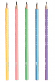 Lápis Preto Tris HB Trio Pastel Triangular