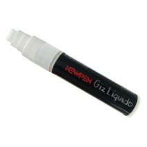 Caneta Giz Líquido Newpen 25g Branco Ponta 8-15mm