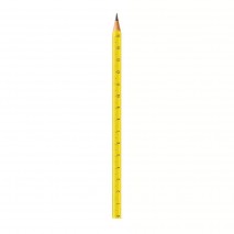 Lápis preto N°2 Triangular Régua Faber Castell - Amarelo
