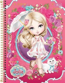 Caderno Espiral Universitário 10 Matérias Jolie 200 Folhas