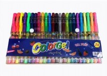 CANETA GEL KIT COM 24 COLORGEL GLITTER