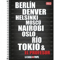 Caderno La Casa De Papel Espiral C D 01 matéria 80 Fls pct c/04