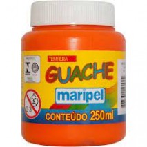 Tinta Guache 250ml Maripel Tinta Guache 250ml laranja