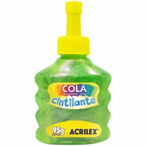 Cola Cintilante 95g Verde Acrilex
