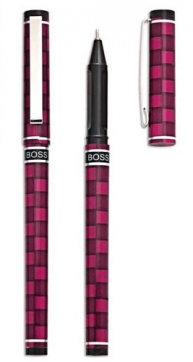 Caneta Esferográfica Boss Rosa 0.7mm Fina Azul - Molin - Unitário - 1240