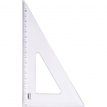 Esquadro 21x60 plástico cristal New Line Waleu