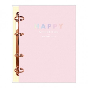 Planner 2021 Argolado Capa Dura Happy Rosa Tilibra