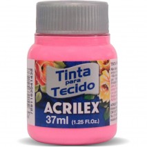 TINTA ACRILEX PARA TECIDO FOSCA 544 ROSA 37 ML