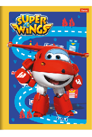 Caderno Brochura Capa Dura 96 Folhas 140x202mm - Super Wings