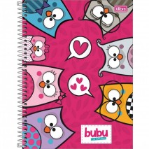 CADERNO UNIVERSITÁRIO CAPA DURA ESPIRAL 160FLS BUBU TILIBRA B2