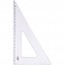 Esquadro 21x60 plástico cristal New Line Waleu