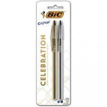 caneta esferografica 1.0 mm ponta media bic cristal - celebration