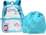 Mochila De Costa Clio Luluca Transparente Com Sacola Colorida LU3194