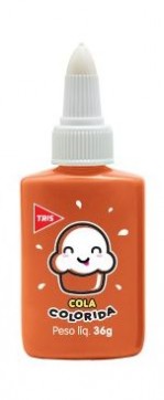Cola Colorida Tris Laranja 36grs