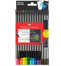 Lápis de Cor 12 Cores SuperSoft Faber Castell