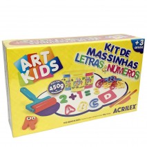 Kit De Massinhas Letras E Números 450G - Acrilex