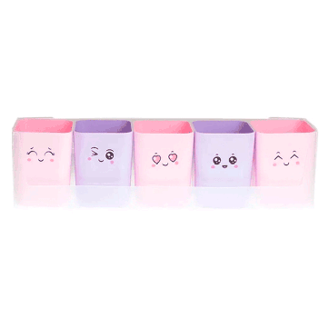 Porta Objetos Dello Kit Doçura com 5 Porta Objetos