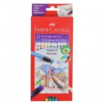 Eco lápis de cor C/12 em kit escolar - Faber castell