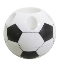 PORTA CANETA / LAPIS DE PLASTICO MODELO BOLA COLORS 8CM DE Ø