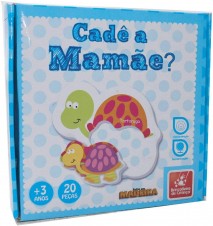 Cadê a Mamãe - Quebra cabeça em Madeira - Educativo